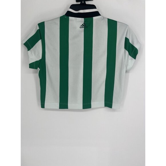 adidas Tiro Colorblock Crop Tee With Letter Logo Print And Stripe Detail, M - Picture 5 of 6